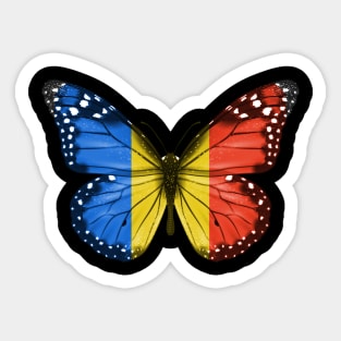 Romanian Flag  Butterfly - Gift for Romanian From Romania Sticker